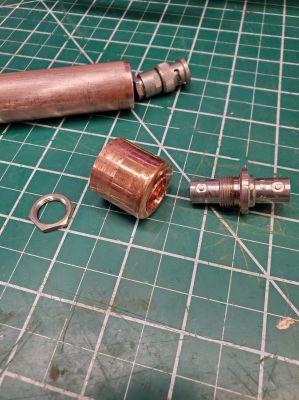 Homebrew version
18.5" of 1/2" copper pipe, BNC union in end cap.  Suitable for 2, 220, 440 whip appropriate 1/4-wave whip length.
